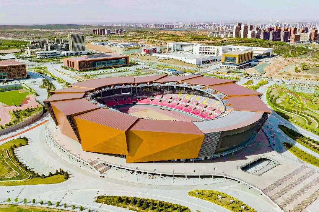 助力省运会|榆林体育中心预制看台，千亿球友会中国官方网站新型建材公司强力打造